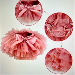 Tutu 100% cotton with bloomer attached - 6-12M